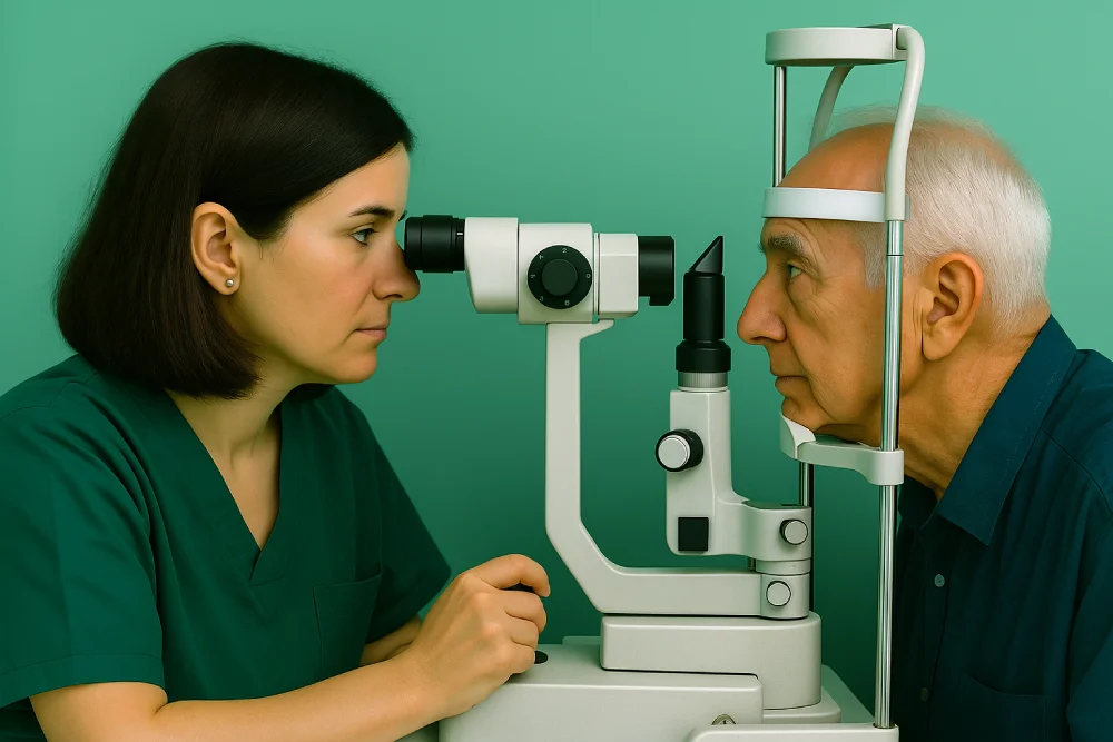 Valutazione Oculistica Idoneità al Lavoro per Videoterminalisti con esame alla lampada a fessura