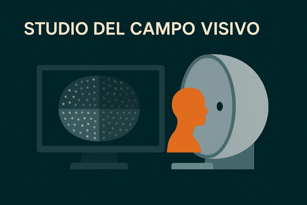 Studio del campo visivo con perimetria computerizzata e mappa delle sensibilità visive